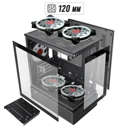 Ginzzu RX670 mATX FAN 12CM FRGB*3 фото 2