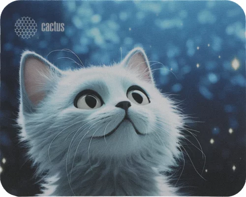 Коврик для мыши Cactus White Cat 220x180x2мм (CS-MPC-P06XS)