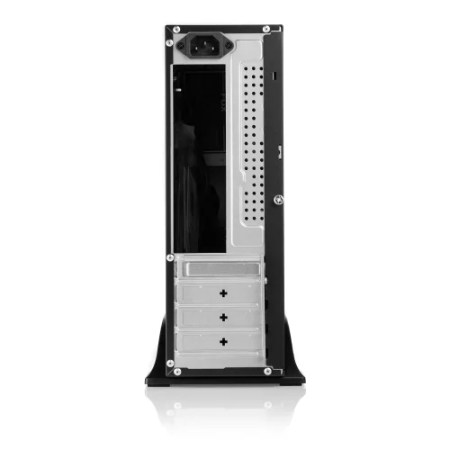 Корпус с блоком питания 400Вт./ Case Foxline mATX Desktop 400W FL-418 mATX case, black, w/ PSU SFX 400W, w/ 2xUSB3.0+2xUSB2.0+1xType-C (USB2.0) (FL-418-SFX400-U32C) фото 4