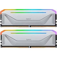 Оперативная память Apacer DDR5 32GB 6800MHz DIMM NOX RGB White Gaming Memory (PC5-54400) CL36 1.4V Kit (2x16GB) (Retail) 2048*8 Heat Sink (Retail) 3 years (AH5U32G68C592NWAA-2)