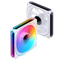 Кулер для корпуса/ Case Cooler JONSBO FR-505WR Reverse (120x120x25mm, 4-pin PWM, ARGB, 47.2CFM, 30.0dBA, 1800RPM, White)