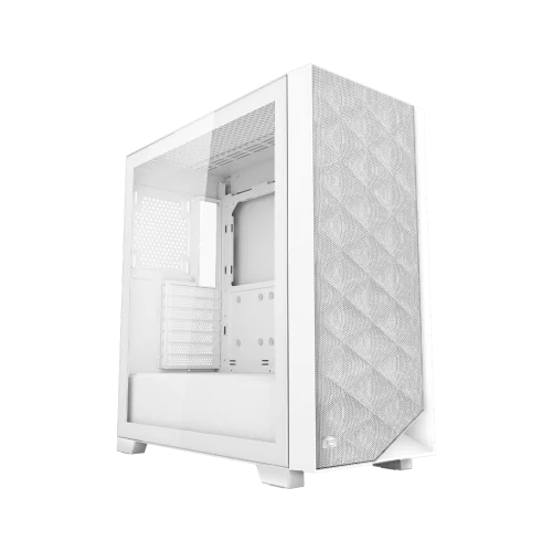 Корпус без блока питания/ Case PCCooler C3D510 WH, Midi-Tower, TG, Mesh, no fans, 2xUSB-A 3.0, E-ATX, ATX, mATX, mITX White фото 2