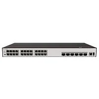 Коммутатор Huawei S5735-L24P4XE-A-V2 (24*10/100/1000BASE-T ports, 4*10GE SFP+ ports, 2*12GE stack ports, PoE+, AC power), L-MLIC-S57L