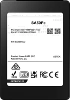 PHISON SSD SA50Pc 3840GB SATA 2.5" 3D TLC R530/ W500MB/ s (98/ 40 KIOPS) 1DWPD SSD Enterprise Solid State Drive, 1 year, OEM (S1201K003T84P024T6000)