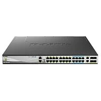 Коммутатор/ Управляемый L3 PoE-коммутатор, стек, 16x2.5GBase-T, 8x5GBase-T, 2x10GBase-T, 4x25GBase-X SFP28 (DMS-3130-30PS/A1A)