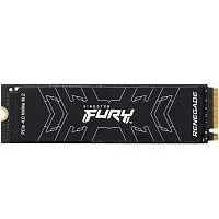 Твердотельный накопитель/ Kingston SSD Fury Renegade, 4000GB, M.2(22x80mm), NVMe, PCIe 4.0 x4, 3D TLC, R/W 7300/7000MB/s, IOPs 1 000 000/1 000 000, DRAM buffer 4096MB, TBW 4000, DWPD 0.55 (12 мес) (SFYRD/4000G)