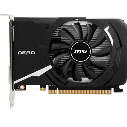 Видеокарта/ VGA MSI NVIDIA GeForce GT 1030 AERO ITX 4GD4 OC 4GB, DDR4/64-bit, PCIe 3.0, 1xHDMI 2.0, 1xDVI-D, 2-slot