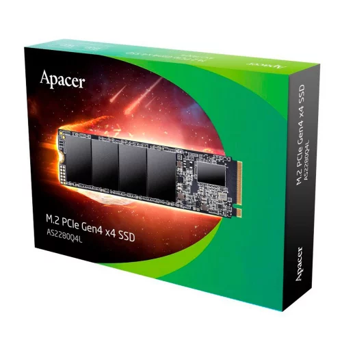 Apacer SSD AS2280Q4L 512Gb M.2 2280 PCIe Gen4x4, R3600/ W3000 Mb/ s, 3D NAND, MTBF 1.5M, NVMe 1.4, 300TBW, Retail, 3 years (AP512GAS2280Q4L-1) фото 3