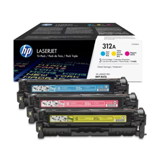 Тонер-картридж набор из 3 шт/ HP 312A CYM Tri-Pack LJ Toner Cartridge (CF440AM) фото 2