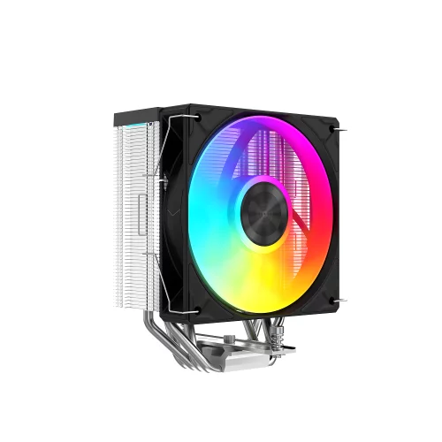 Кулер для процессора/ CPU Cooler SAMA A40L (240W, 4-pin PWM, 152mm, 4x6mm, ARGB, 1x120mm, 78CFM, 29dBA, 2200RPM, S: 1851/ 1700/ 1200/ 115X, AM5/ AM4, silver) (A40-XXWAYXOX-G) фото 6