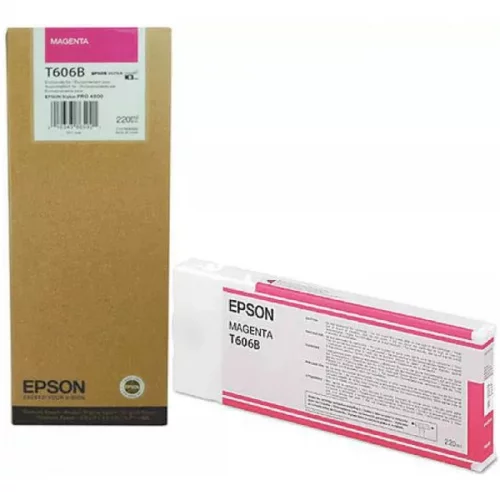 Картридж струйный EPSON T606B (C13T606B00) (C13T606B00) Картридж струйный EPSON T606B, пурпурный, 220 мл., повышенной емкости, для Stylus Pro 4880 (C13T606B00)