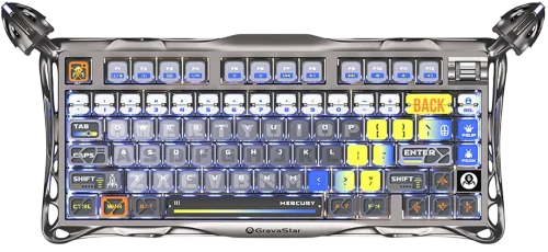 Игровая клавиатура/ Механическая клавиатура Gravastar Mercury K1 Pro GRY (6972448923637)