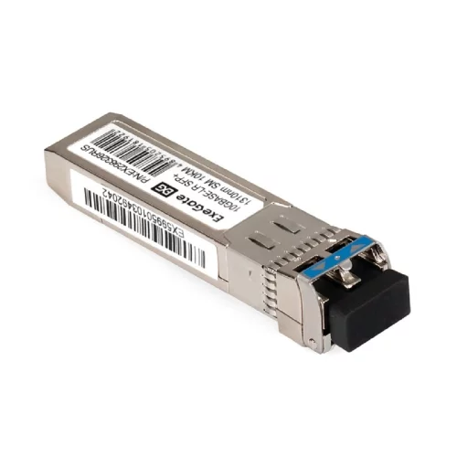 Exegate EX298326RUS Трансивер SFP+ EXT-10G-SM1310-LC2-10KM (10GBase-LR для одномодового оптического кабеля, 10 Гбит/с, Tx:1310/Rx:1310 нм, до 10 км, разъем Duplex LC)
