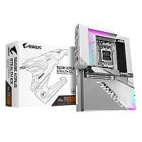 Материнская плата/ MB GIGABYTE AMD B650 sAM5, 4xDDR5(256GB), HDMI 2.1/HDMI 1.4 (int), 1xPCIe 5.0x16, 1xLAN (2.5GbE), Wi-Fi 7, BT 5.4, 4xSATA 6Gb/s, 3xM.2, 1xUSB-C, 7xUSB 3.2, 4xUSB 2.0, ATX (B650E A STEALTH ICE)