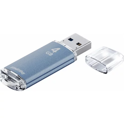 Smartbuy USB Drive 4GB V-Cut Blue (SB4GBVC-B) фото 2