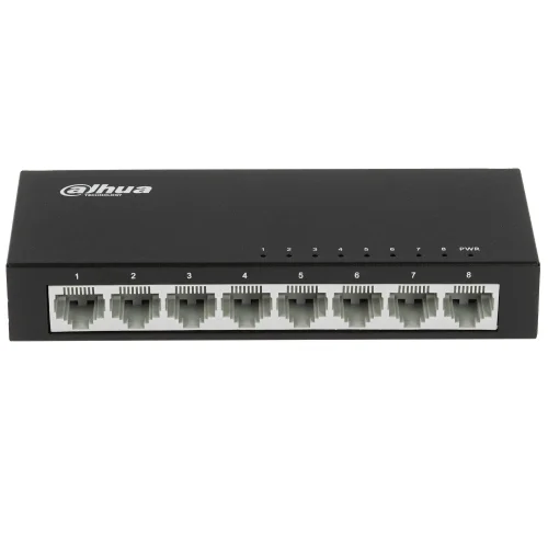 Коммутатор Dahua 8-port 10/ 100M RJ45 Non-PoE Switch, Metal case (DH-PFS3008-8ET) фото 2