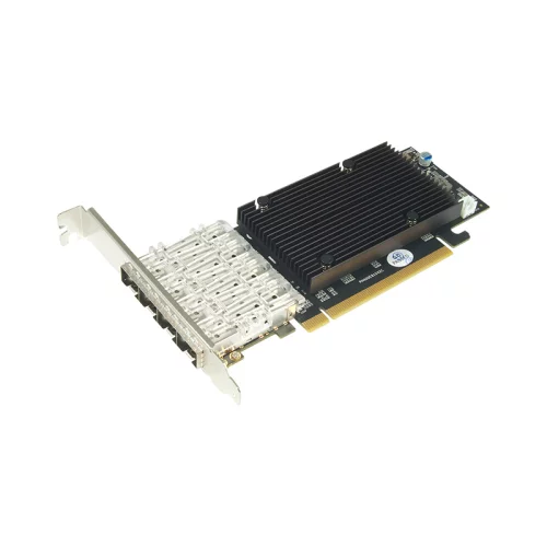 Сетевая карта/ 25G Quad Port SFP28 PCIe Ethernet Adapter with Intel E810-CAM1 Chipset (N-750)