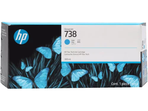 Cartridge HP 738 для DJ T850/ T950, голубой, 300 мл (676M6A)