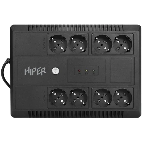 HIPER INLine LM-850: Линейно-интерактивный 850VA/480W Розетки: 8 CEE АКБ: Свинцово-кислотная, 12В / 9 Ач