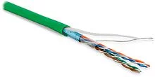 Кабель информационный Hyperline FUTP4-C5E-P26-IN-LSZH-GN-100 кат.5E F/ UTP 4X2X26AWG LSZH внутренний 100м зеленый