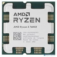 Процессор AMD Ryzen 5 7600X OEM <100-000000593> (AM5, 4.7GHz up to 5.3GHz/ 6Mb+32Mb, 6C/ 12T, 5nm, Raphael,105W, unlocked, Radeon 2200MHz)