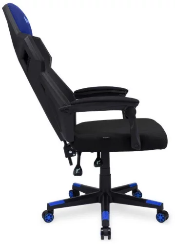 Кресло игровое Оклик 111G черный/ синий сиденье черный сетка/ ткань с подголов. крестов. пластик черный (1873068) фото 4