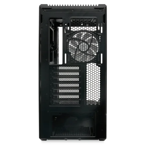 Корпус без блока питания/ Case HSPD F711, Panoramic Full Tower, Black, TG, 0.7 SPCC, 4x120mm ARGB ATX, mATX, mITX 190/ 420/ 280mm 2x2.5, 2x3.5, 7xPCI 1xUSB-A 3.0, 1xUSB-C 445x235x475mm (F711-TGBK- ARGB) фото 5