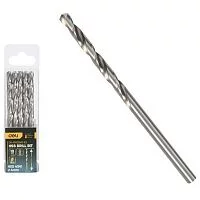 Набор сверл по металлу (4мм, 10 шт) Deli DH-MHZ040-E3 сталь HSS 4341, угол заточки 135 град, пласт. кейс