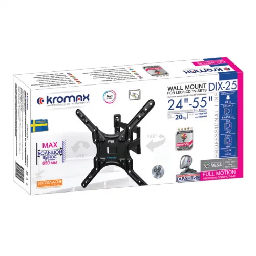 Кронштейн Kromax DIX-25 настенный для LED/LCD TV 24