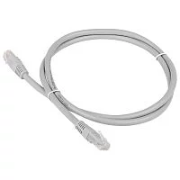 Патч-корд TWT UTP кат. 5e 0.3 м серый (TWT-45-45-0.3-GY)