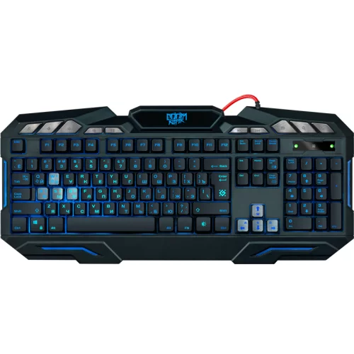 Defender Проводная игровая клавиатура Doom Keeper GK-100DL RU,3-х цветная,19 Anti-Ghost (45100)