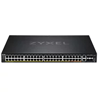 Коммутатор/ Zyxel XGS2220-54FP L3 Access switch, rack 19", 48xRJ-45: 1G PoE+ (8 of them PoE++), 2xRJ-45: 1/2.5/5/10G PoE++, 4xSFP+, 960W PoE budget, standalone/cloud management (XGS2220-54FP-EU0101F)