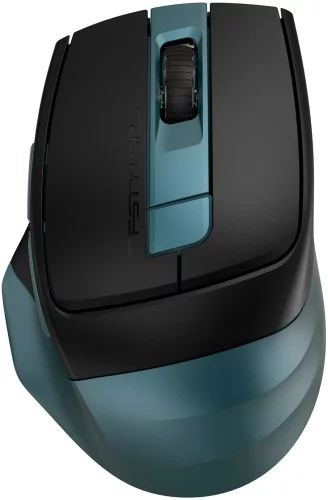 Мышь A4Tech Fstyler FB35CS темно-зеленый/ черный оптическая (2000dpi) silent беспроводная BT/ Radio USB (6but) (FB35CS USB MIDNIGHT GREEN)