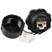 Индустриальный модуль Keystone, RJ45, cat.6, STP, 180 градусов, IP68 (LAN-OK45S6/ 180-WP) (LAN-OK45S6/180-WP)