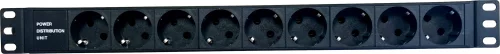 Блок распределения питания NTSS NTSS-PDU-DA2037 гор.размещ. 9xSchuko базовые 16A клеммная колодка