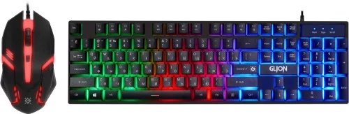 DEFENDER Glion C-123 Игровой набор (RU,Light,мышь+клавиатура) (45123)