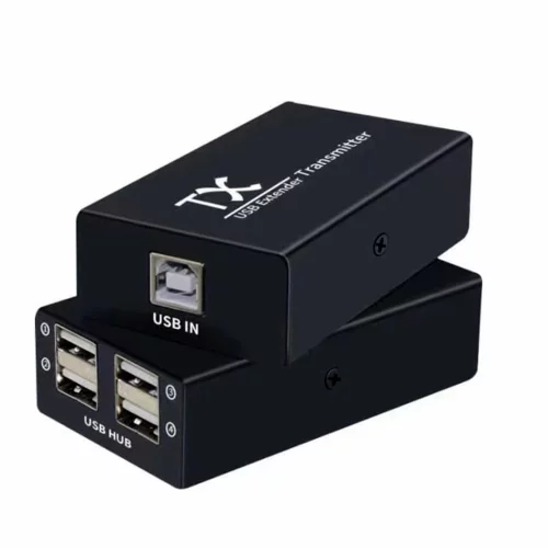 ORIENT VE01U4P, USB extender, удлинитель до 60 м по витой паре, USB хаб 4 порта, подключается 1 кабель UTP Cat5e/ 6, питание от внешнего БП (31252) фото 2