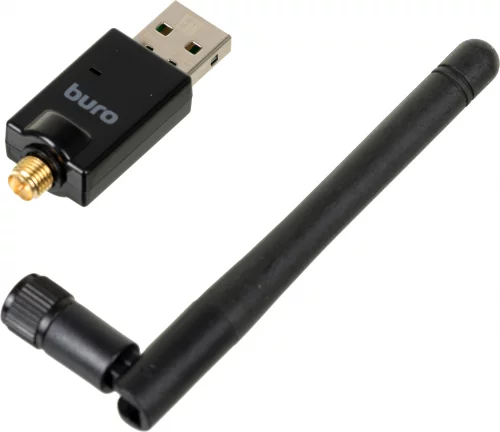Адаптер USB Buro BU-BT50C BT5.0+EDR class 1 100м черный фото 5