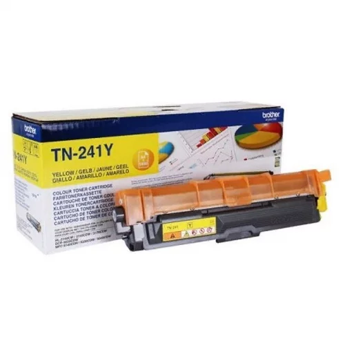 Картридж Brother TN-241Y (TN241Y) (TN241Y) Картридж Brother TN-241Y, желтый, 1400 стр., для HL3140/ 3170/ 9330 (TN241Y)