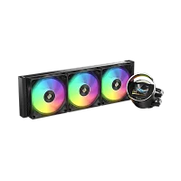 Система водяного охлаждения Ocypus Sigma L36 BK ARGB, 360mm, LCD Pump 2.4", 3x120mm ARGB fans, LGA115X/1200/1700/18XX, AM4/AM5