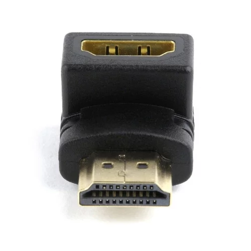 Cablexpert Переходник HDMI-HDMI 19F/ 19M, угловой соединитель 90 градусов, золотые разъемы (A-HDMI90-FML) фото 3