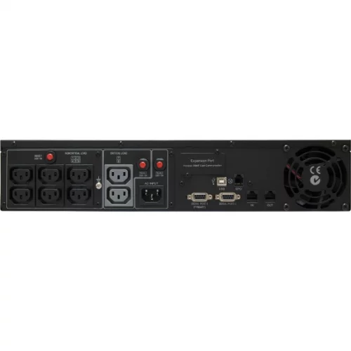 ИБП CyberPower PR1000ELCDRT2UA, Rackmount, Line-Interactive, 1000VA/900W, 8 IEC-320 С13 розеток, USB&Serial, RJ11/RJ45, SNMPslot, LCD дисплей, Black, 0.6х0.5х0.3м., 30.2кг./ UPS Line-Interactive CyberPower PR1000ELCDRT2UA 1000VA/900W USB/RS-232/Dry/EPO/SN фото 3
