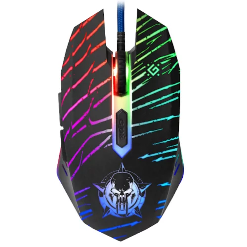 Defender Проводная игровая мышь Dark Agent GM-590L 6 кнопок,12800dpi (52590)
