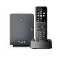 Yealink SIP - W77P телефон (база W70B + трубка W57R) до 10 SIP-аккаунтов, до 10 трубок на базу, до 20 одновременных вызовов, шт" (W77P#NTL)