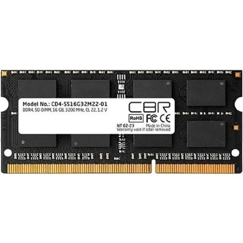 CBR DDR4 SODIMM 16GB CD4-SS16G32M22-01-AIO PC4-25600, 3200MHz, CL22, 1.2V