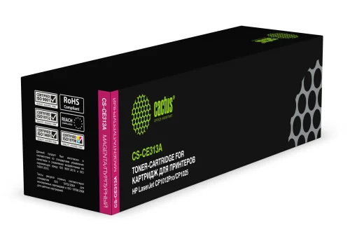Картридж лазерный Cactus CS-CE313A CE313A пурпурный (1000стр.) для HP LJ CP1012Pro/CP1025 фото 6