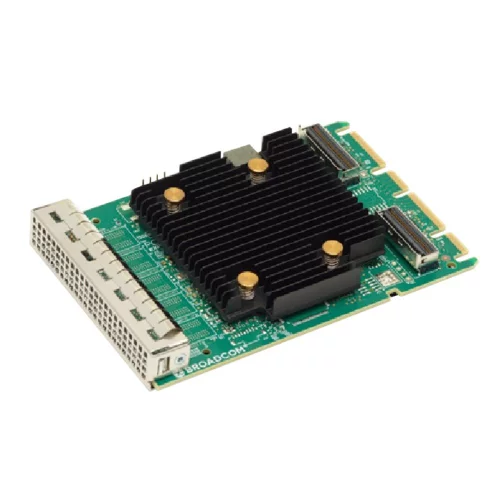 HBA-адаптер Broadcom SAS 9502-16i SGL () OCP 3.0, PCIe v4 x8, Tri-Mode SAS/ SATA/ NVMe 12G HBA, 16port(2*int SFF8654), 3816 IOC, SGL {5} (007493) (05-50137-02)