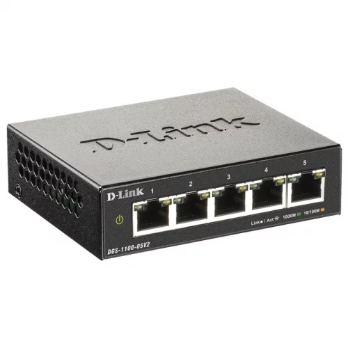Коммутатор D-Link DGS-1100-05V2/ A1A (DGS-1100-05V2/ A1A) (DGS-1100-05V2/A1A) фото 2