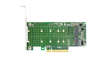 Адаптер для SSD/ LRNV94N8 2X U.2 SFF-8639 SSD to PCI Express 3.0 Gen 3 X8 Card U.2 NVMe SSD Adapter