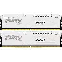 Модуль памяти DDR 5 DIMM 32Gb PC48000, 6000Mhz, Kingston FURY Beast White EXPO CL30 (Kit of 2) (KF560C30BWEK2-32) (retail)